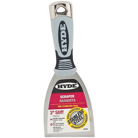 Hyde 3 in.  Prostnls Hh Stiff Scraper 06408 6408